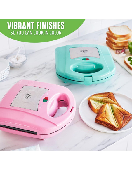 GreenLife Dúo Waffles y Sándwiches Turquesa 825W GreenLife Dúo Waffles y Sándwiches Turquesa 825W