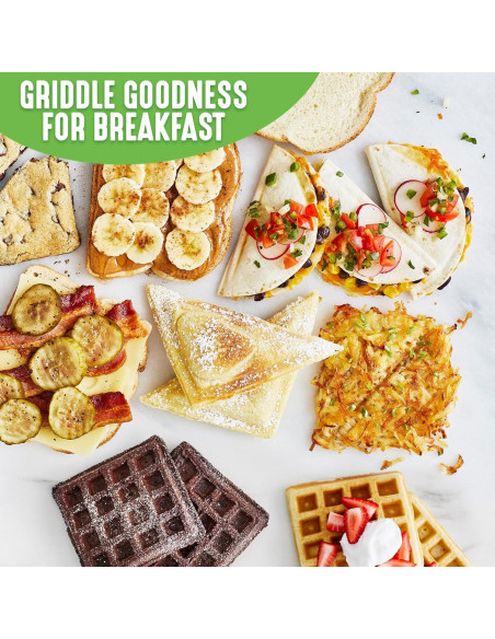GreenLife Dúo Waffles y Sándwiches Turquesa 825W GreenLife Dúo Waffles y Sándwiches Turquesa 825W