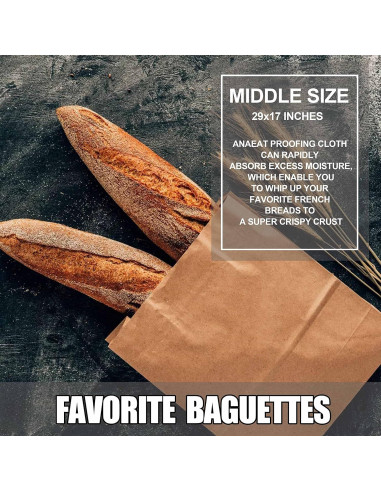 Sartén para Baguette Anaeat Antiadherente con Paño de Prueba