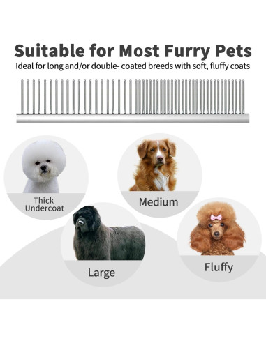 Kit de Aseo NeatHoiho: Cepillo Slicker y Peine Verde para Perros y Gatos