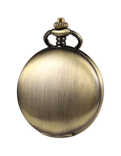 Reloj de bolsillo mecánico TREEWETO Vintage Doble Tapa 45mm 2