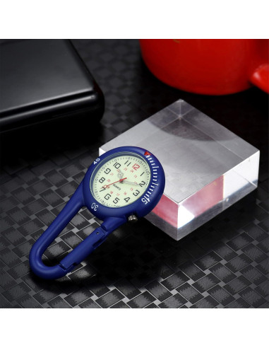 Reloj de Carabiner Ibohevo Brilla en la Oscuridad Impermeable