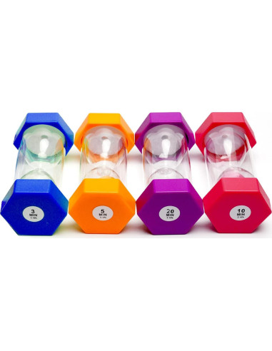 Set de Reloj de Arena SANDTIMER 4 Piezas 3-20 Minutos