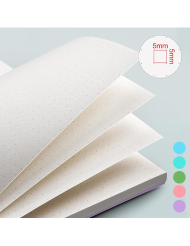 Cuaderno Espiral A5 EMSHOI Punteado 300 Páginas Azul Claro
