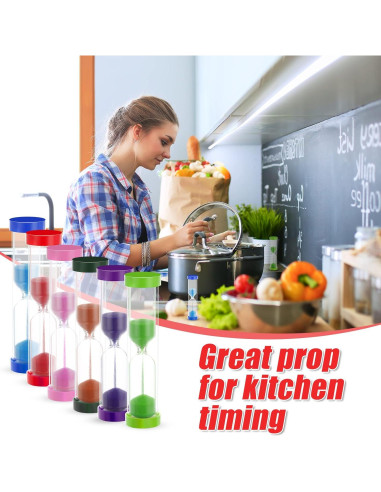 Temporizadores de Arena Fabbay 40 Piezas 2 Minutos Coloridos