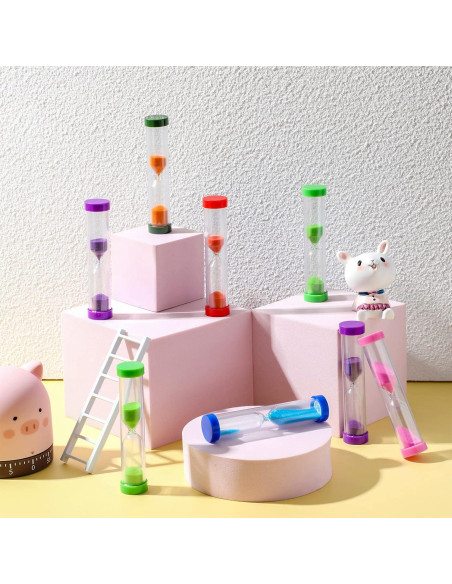 Temporizadores de Arena Fabbay 40 Piezas 2 Minutos Coloridos Temporizadores de Arena Fabbay 40 Piezas 2 Minutos Coloridos