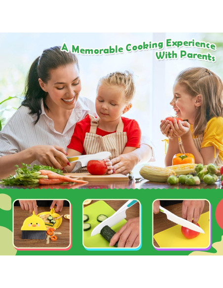 Juego de cuchillos Montessori Salufo 14 piezas para niños Juego de cuchillos Montessori Salufo 14 piezas para niños