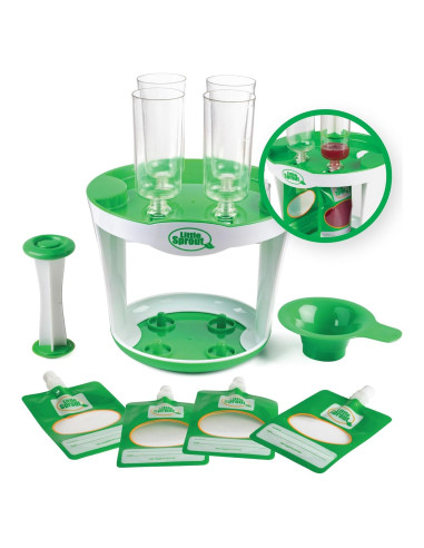Fabricador de Comida para Bebés Little Sprout - 11 Piezas, 4 Purés de 170g