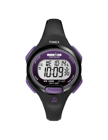 Reloj deportivo Timex Ironman 34mm para mujeres - Negro/Púrpura