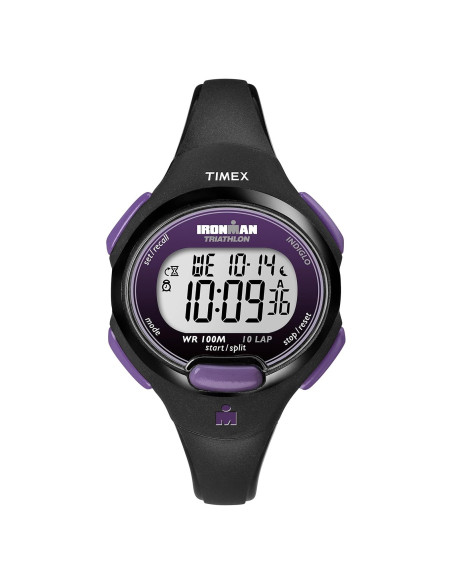 Reloj deportivo Timex Ironman 34mm para mujeres - Negro/Púrpura Reloj deportivo Timex Ironman 34mm para mujeres - Negro/Púrpura