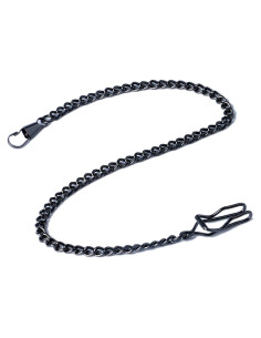 Cadena de Reloj de Bolsillo Vintage Aleación 30 cm Negro