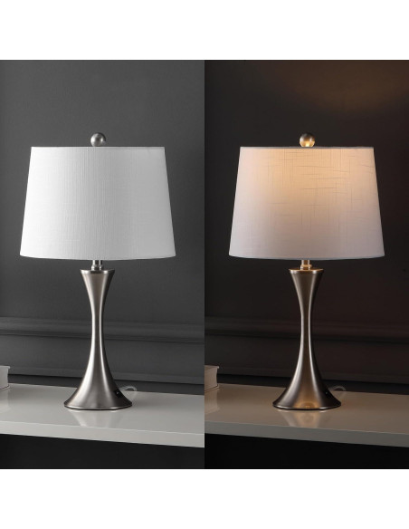 Lámpara de Mesa LED JONATHAN Y JYL6621B-SET2 Níquel 57.79 cm Lámpara de Mesa LED JONATHAN Y JYL6621B-SET2 Níquel 57.79 cm