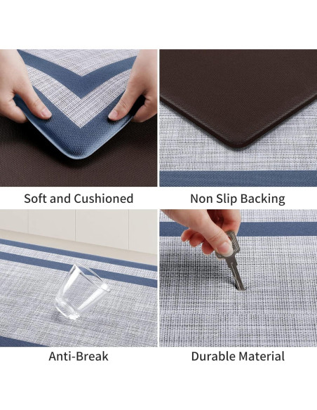 Alfombra de Cocina Mattitude 2 PCS Antifatiga Antideslizante Alfombra de Cocina Mattitude 2 PCS Antifatiga Antideslizante