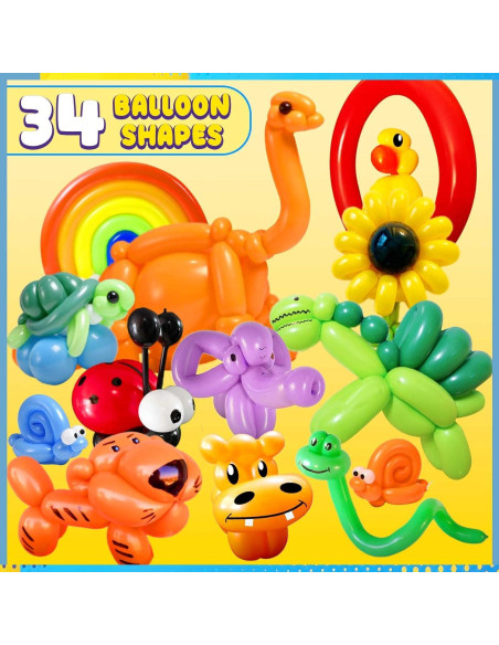 Kit de Globos de Animales QUAXTAL 150 Piezas con Bomba Kit de Globos de Animales QUAXTAL 150 Piezas con Bomba