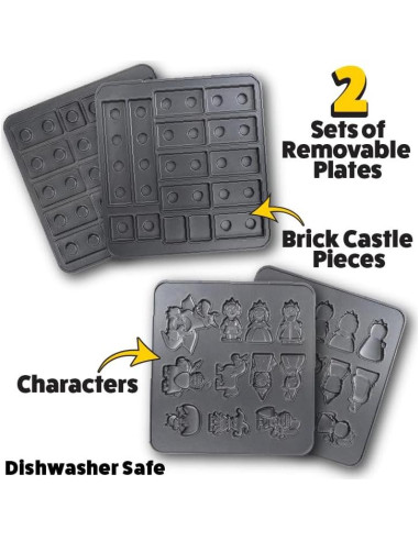 Hacedor de Waffles Waffle Wow! Castillo Fantástico 1200W