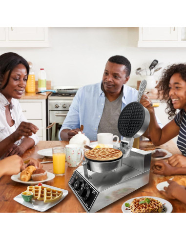 Máquina de Waffles BouPower MDP1 1200W Acero Inoxidable