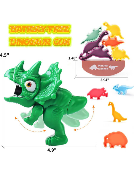 Juego de 2 Pistolas de Dinosaurio Fuzzy Pixie con 20 Dardos Juego de 2 Pistolas de Dinosaurio Fuzzy Pixie con 20 Dardos