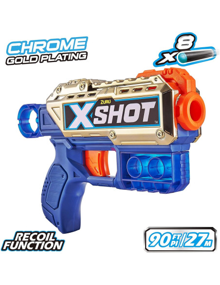 Lanzador de Dardos X-Shot Reflex 6 y Kickback Combo ZURU Lanzador de Dardos X-Shot Reflex 6 y Kickback Combo ZURU