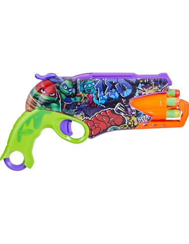 Blaster Nerf Tortugas Ninja Adolescente con 10 Dardos Elite
