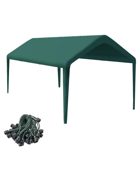Cubierta de Carpa GOTRUTH 10x6 m Impermeable Verde Cubierta de Carpa GOTRUTH 10x6 m Impermeable Verde