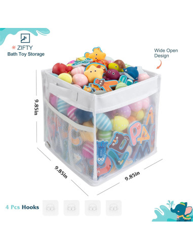 Organizador de Juguetes de Baño ZIFTY 25.4cm Secado Rápido