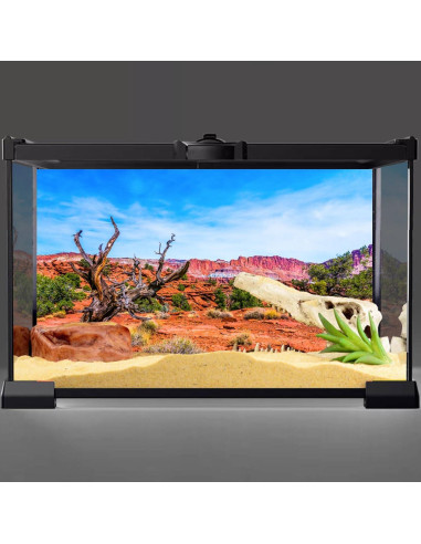 Fondo para Acuario 180x45 cm AWERT Poliester Azul Naranja
