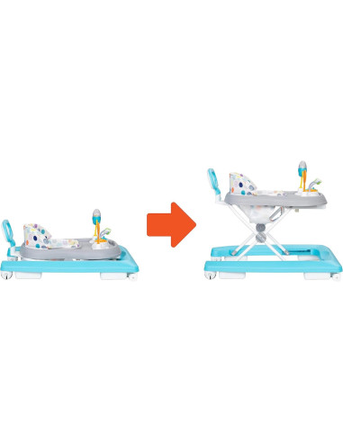 Andador de Actividad Smart Steps Plus 2-en-1 Deluxe Blanco