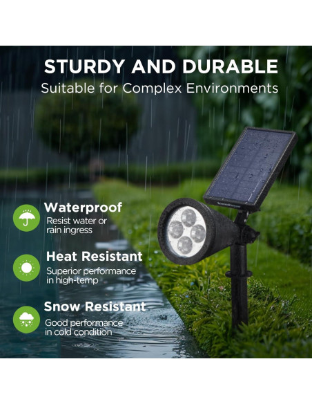 InnoGear Luces Solares Jardín 4 Piezas Blanco Cálido InnoGear Luces Solares Jardín 4 Piezas Blanco Cálido