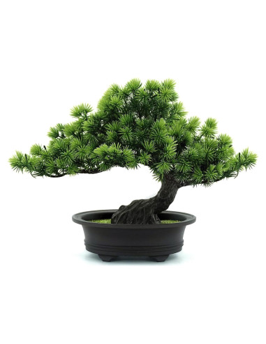 Planta Artificial Bonsai Verde YOERM 24 cm Decoración Hogar