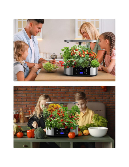 Cultivo Hidropónico JustSmart 12 Pods WiFi Luz LED 30W Cultivo Hidropónico JustSmart 12 Pods WiFi Luz LED 30W