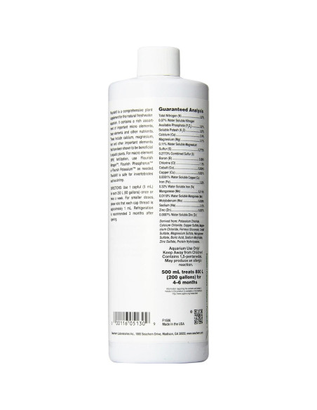 Suplemento para Plantas Acuáticas Seachem Flourish 500 ml Suplemento para Plantas Acuáticas Seachem Flourish 500 ml