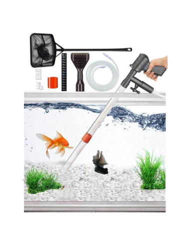 Limpiador de Grava para Acuario QZQ 2025 - Kit Multifuncional