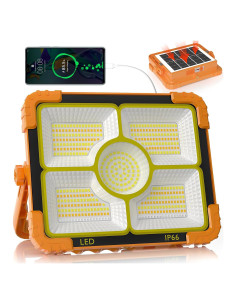 Luz de Trabajo Solar LED 100W TECHMUR 10000LM 5 Modos