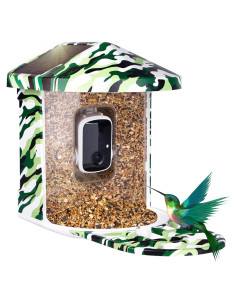 Comedero para Aves Luvan con Cámara 1080P y AI Solar