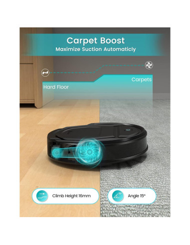 Aspiradora Robot Lefant M210P Silenciosa 2200Pa Wi-Fi 120min