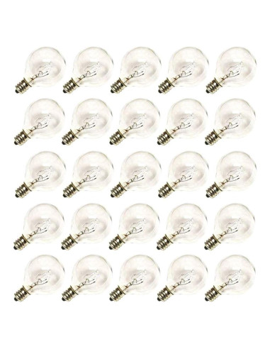 Bombillas Globo G40 Sunsgne 5W E12 C7 25 Unidades