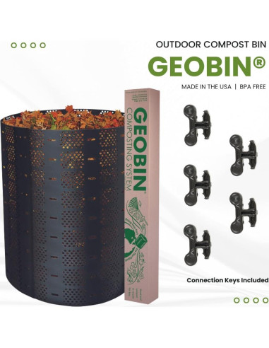 Contenedor de Compostaje GEOBIN 216 L Expandible para Jardín