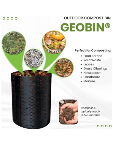 Contenedor de Compostaje GEOBIN 216 L Expandible para Jardín