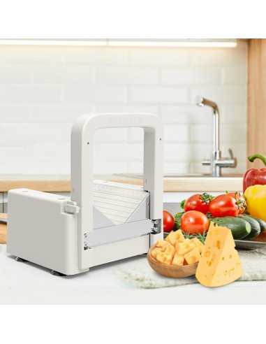 Cortador y Rallador de Queso JERWTLU Acero Inoxidable 1,03 kg