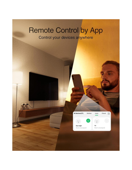 Enchufe Inteligente GHome 15A WiFi 5GHz Control Remoto Enchufe Inteligente GHome 15A WiFi 5GHz Control Remoto