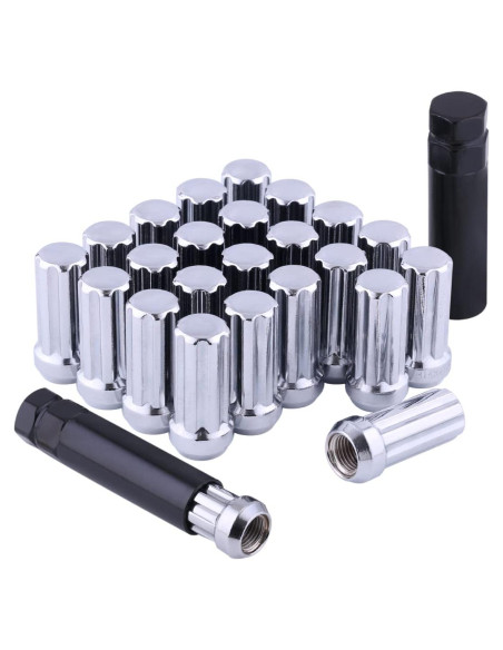 Juego de 24 Tuercas de Rueda M14x1.5 ChnewAuto con Llaves Juego de 24 Tuercas de Rueda M14x1.5 ChnewAuto con Llaves