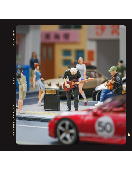 Figura Miniatura Kivcmds Bajista 1:64 Detalles Realistas Figura Miniatura Kivcmds Bajista 1:64 Detalles Realistas