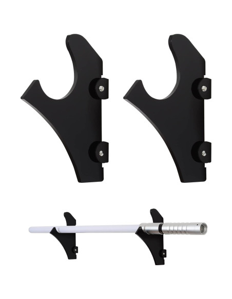 Soporte de Pared para Sables de Luz BYTOTU - Acrílico Negro Soporte de Pared para Sables de Luz BYTOTU - Acrílico Negro