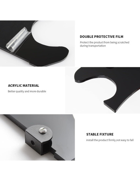 Soporte de Pared para Sables de Luz BYTOTU - Acrílico Negro Soporte de Pared para Sables de Luz BYTOTU - Acrílico Negro