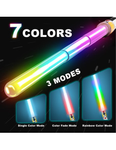 Sable Iluminado AuntyFey Extensible LED 78.74 cm 7 Colores 2