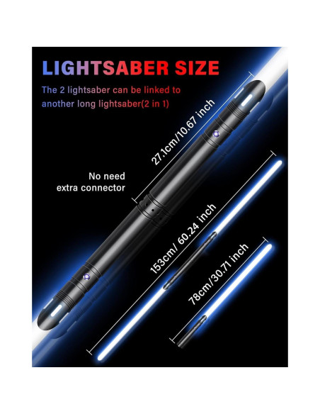 Sable de Luz ANASABER CT008 RGB 12 Colores con Metal Sable de Luz ANASABER CT008 RGB 12 Colores con Metal