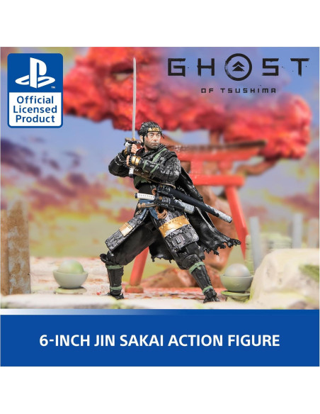 Figura de Acción Samurai Jin Sakai 15,24 cm PlayStation Figura de Acción Samurai Jin Sakai 15,24 cm PlayStation