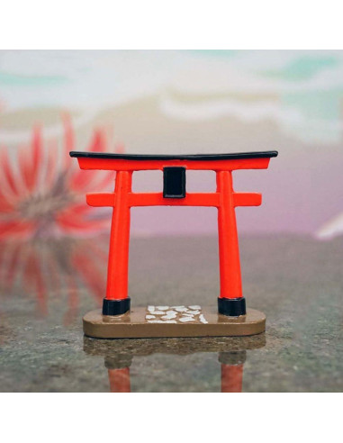 Mini Jardín Japonés POPETPOP - Puerta Torii y Zorro Sagrado