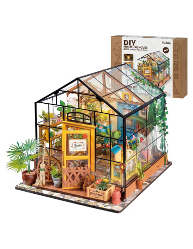 Rolife Casa de Muñecas Miniatura DIY con LED y Muebles