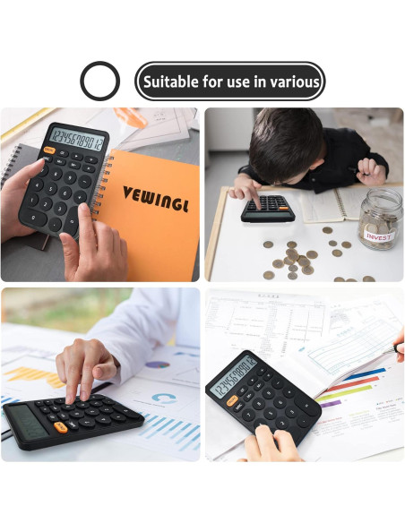 Calculadora Estándar VEWINGL 12 Dígitos Pantalla Grande Calculadora Estándar VEWINGL 12 Dígitos Pantalla Grande